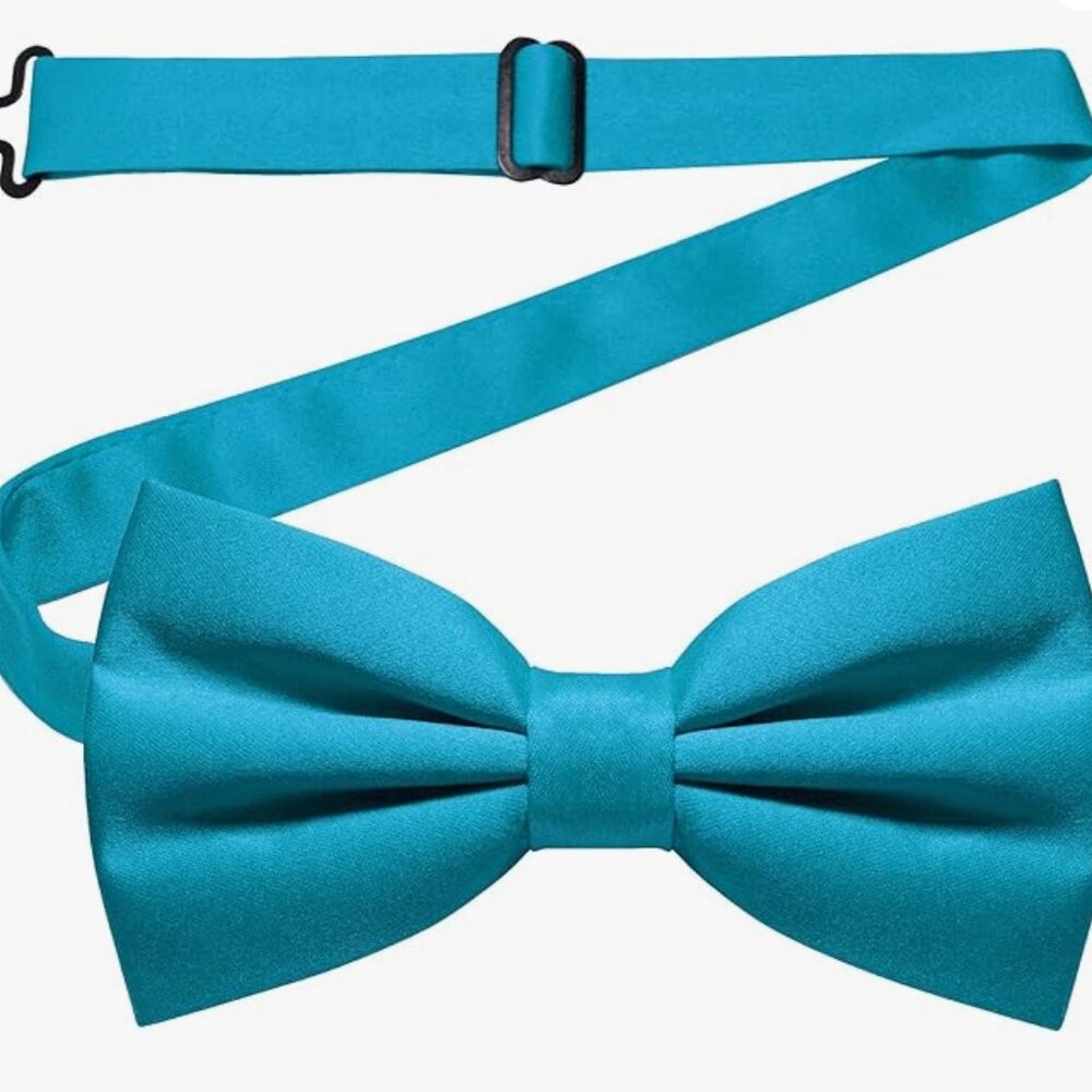 Solid Color Pre-tied Bow Tie Adjustable Bowtie Jade Klikel Burlet NEW